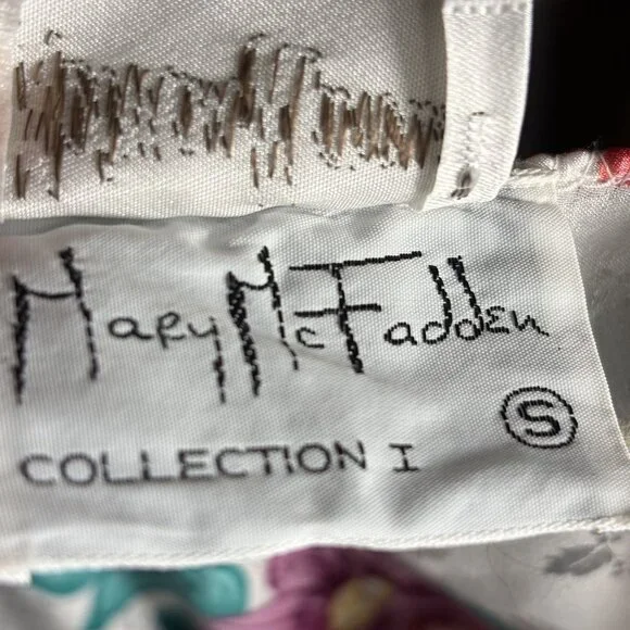 Mary McFadden For Neiman Marcus Vintage Floral Kimono Robe and Night Gown Set - Picture 3 of 16